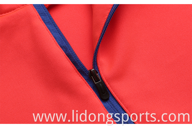 Oem Customize Unisex Jogging Sportshirt High Quality Tracksuit Set Half Zipper Sportswear